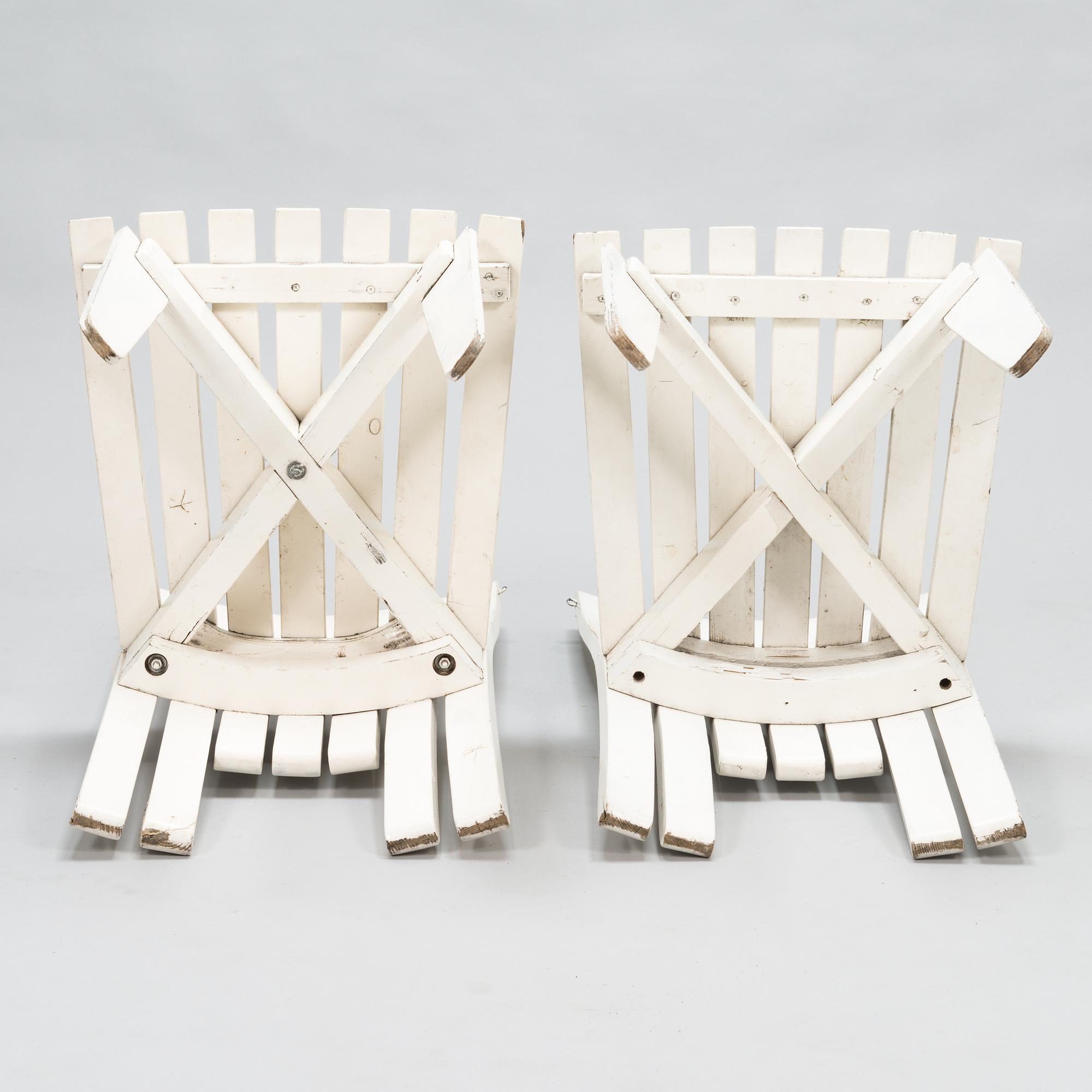 Alvar Aalto, Trädgårdsmöblemang, 5 delar, "Aurinko-serien", Artek 1960/1970-tal.