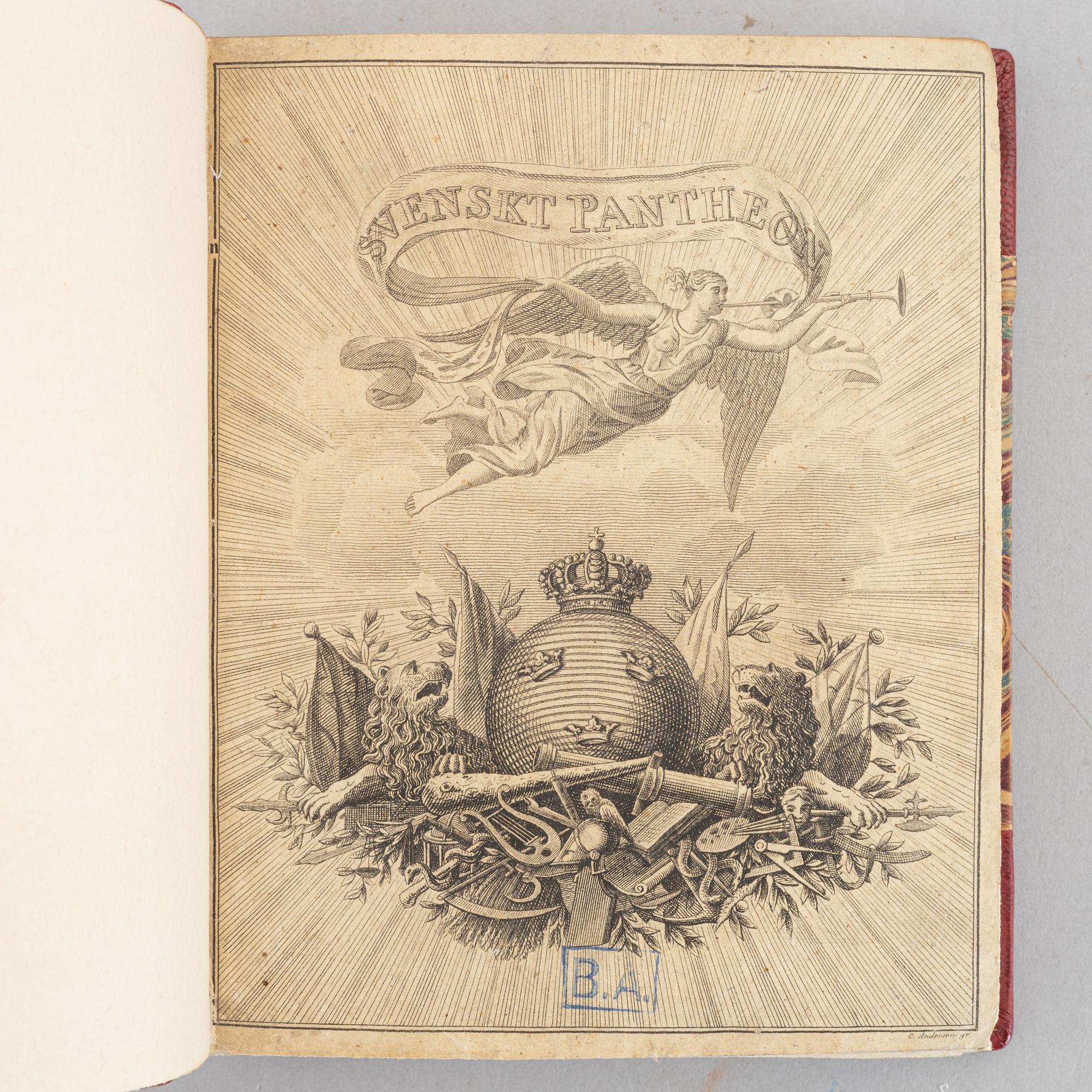 An attractively bound set, with 80 portrait plates, 5 vols.