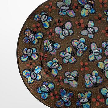 Birger Kaipiainen, a decorative ceramic plate, signed Kaipiainen Arabia.