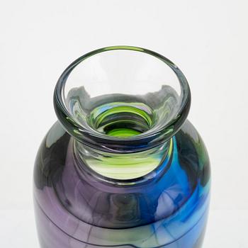 Mikael Axenbrandt, a glass 'Carma' vase from Studioglas Strömbergshyttan, Sweden, 2001.