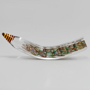 KJELL ENGMAN, skulptur, glas, Kosta Boda, signerad samt numrerad edition nr: 16.