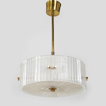 Carl Fagerlund, ceiling lamp, Orrefors 1970s.