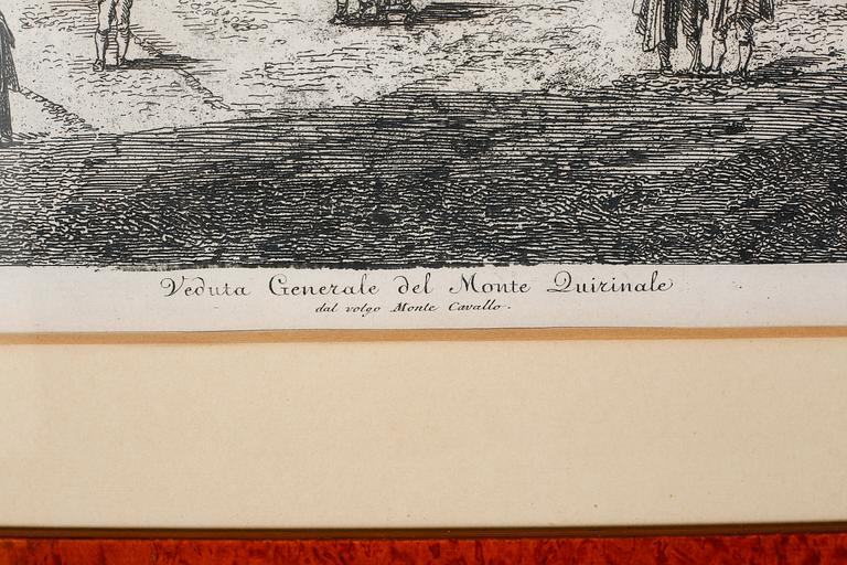 LUIGI ROSSINI,  etching, possibly later print.