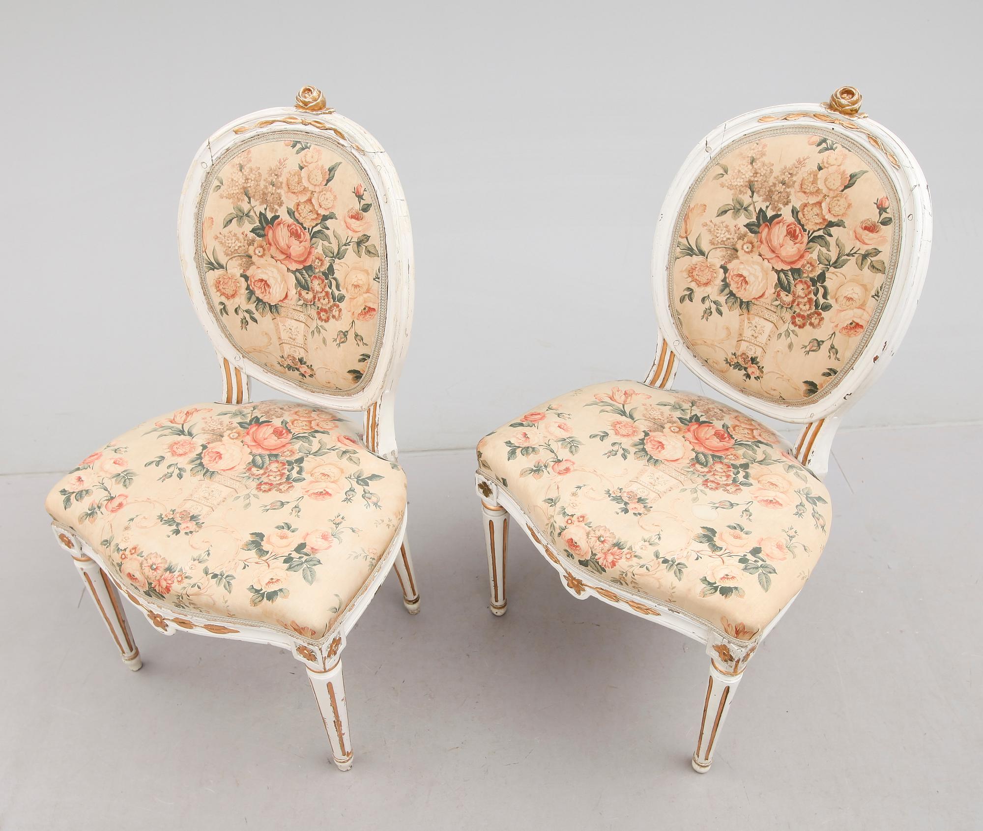 STOLAR, 1 par, gustavianska, 1700-tal, Melchior Lundberg.