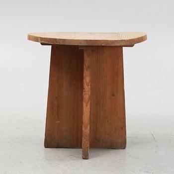 A stained pine table, "Sports Cabin Furniture", 1930s-1940s.