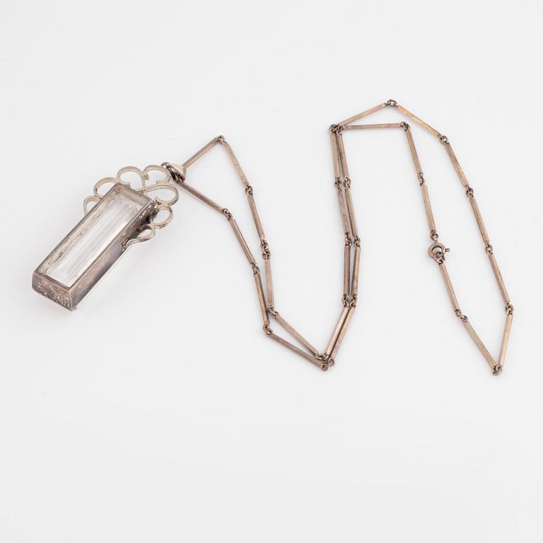 Stigbert, Engelbert, silver and rock crystal necklace.