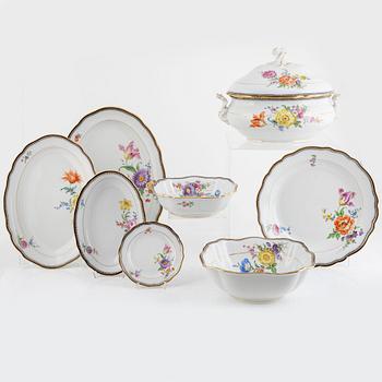 Servisdelar, 13 st, porslin, Meissen, Tyskland, 1934-1945.