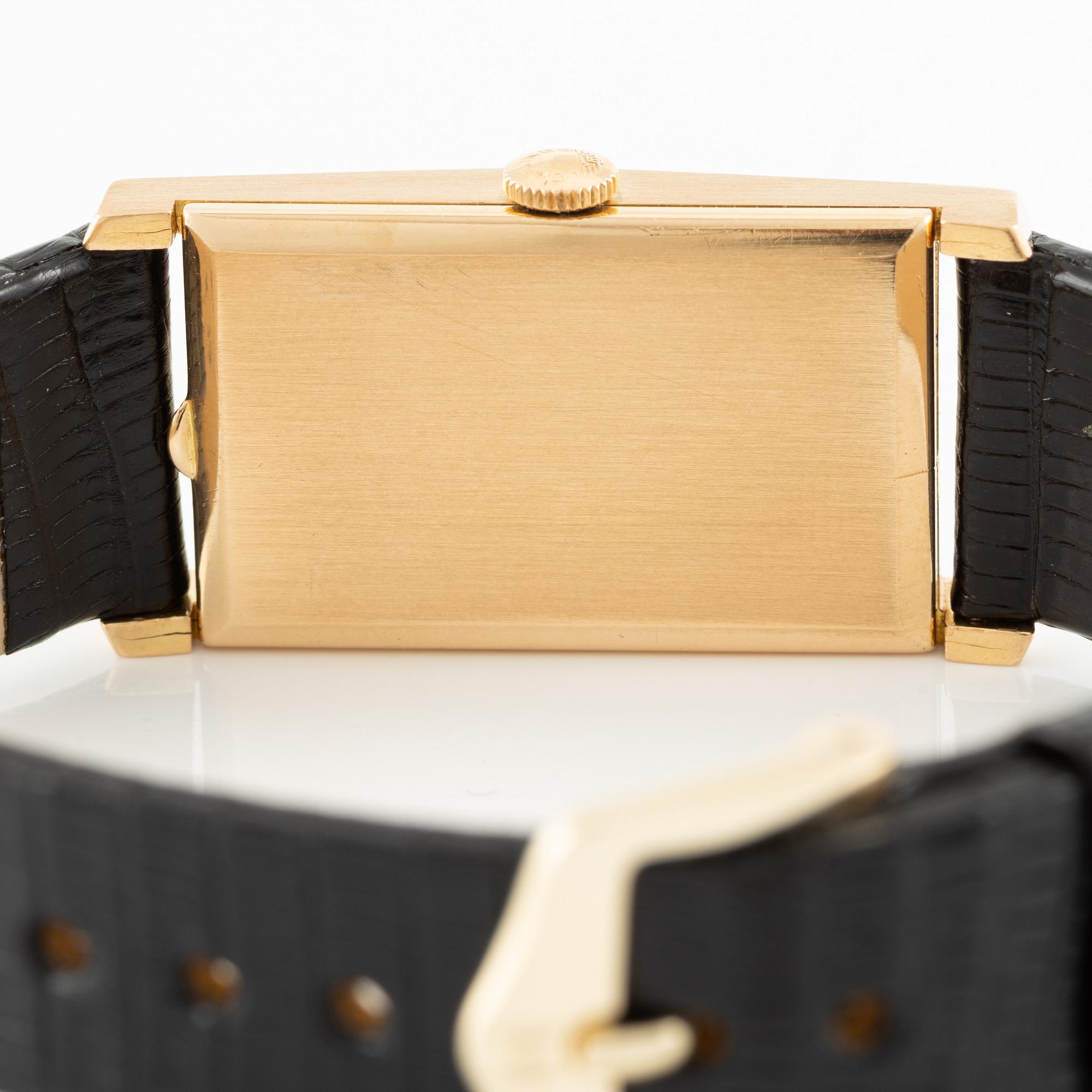 Longines, "Tank", wristwatch, 19 x 29.5 (36.5) mm.