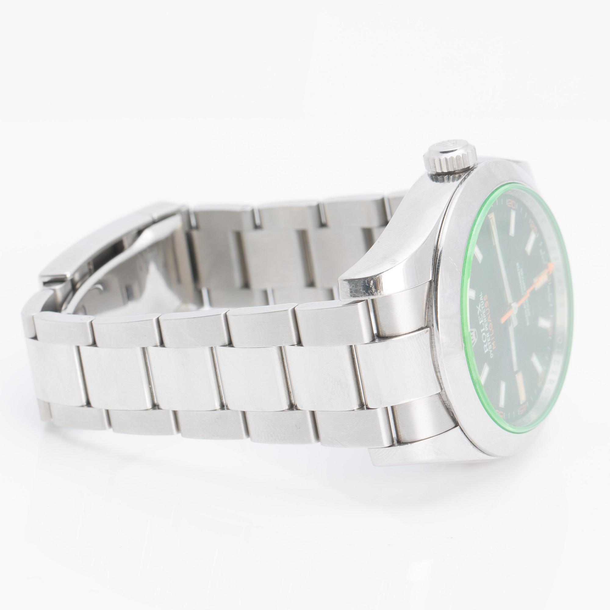 ROLEX, oyster perpetual Milgauss, wrist watch, 40 mm,