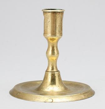 LJUSSTAKE, mässing, barock, 1700-tal.