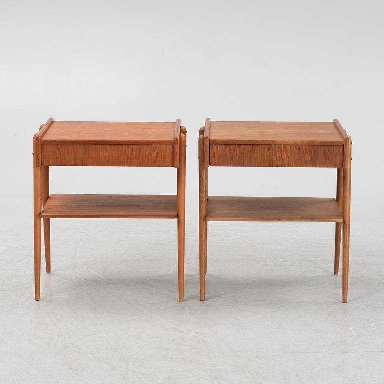 Sängbord, ett par, Carlström & Co, 1960-tal.