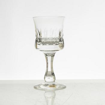 Göran Wärff, a 46 piece "Prince" glass service, Kosta Boda, Sweden, end of the 20th century.
