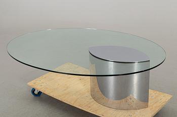 A GLASS TOP COFFEE TABLE "LUNARIO" CINI BOERI.