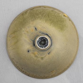 Berndt Friberg, a stoneware vase, Gustavsbergs Studio, and Carl-Harry Stålhane, a stoneware bowl, Rörstrand, Sweden.