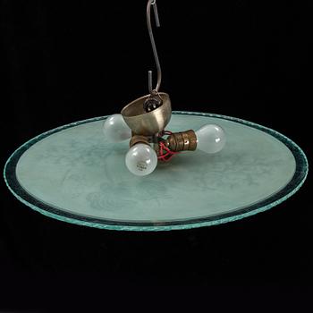 A 1920s/1930s ceiling light.