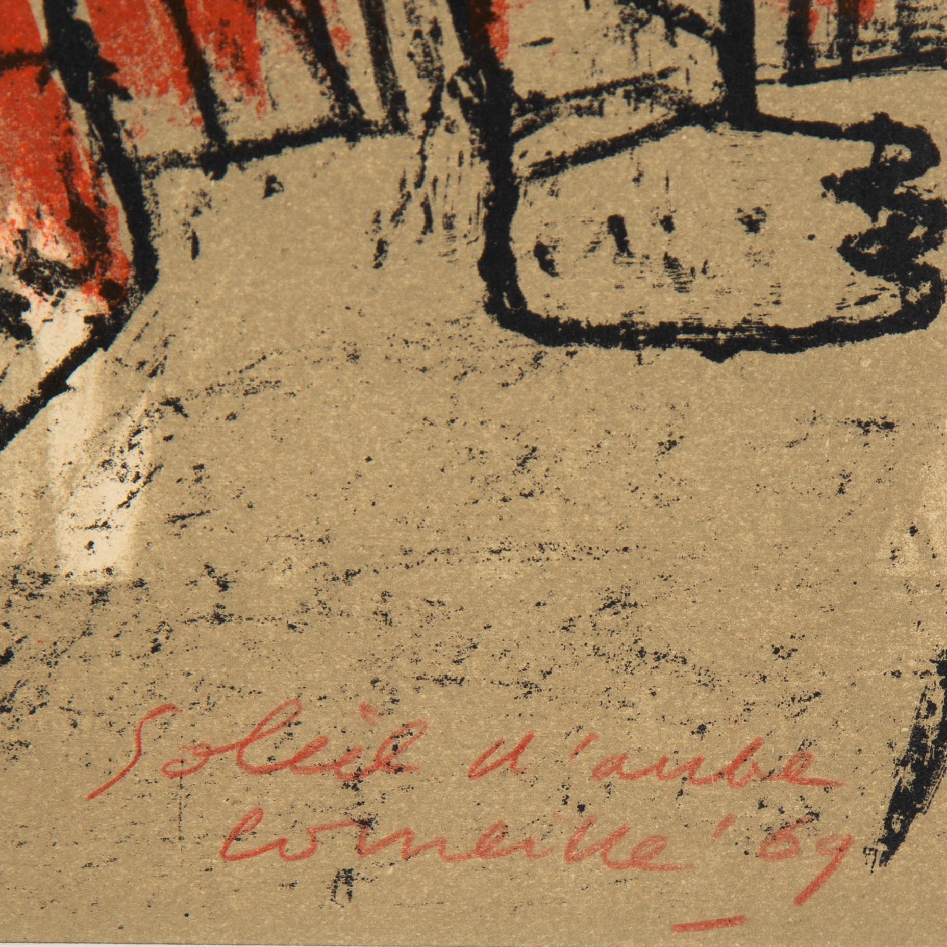 Beverloo Corneille, litograph in colours, signed and dated -69, numbered 95/99.