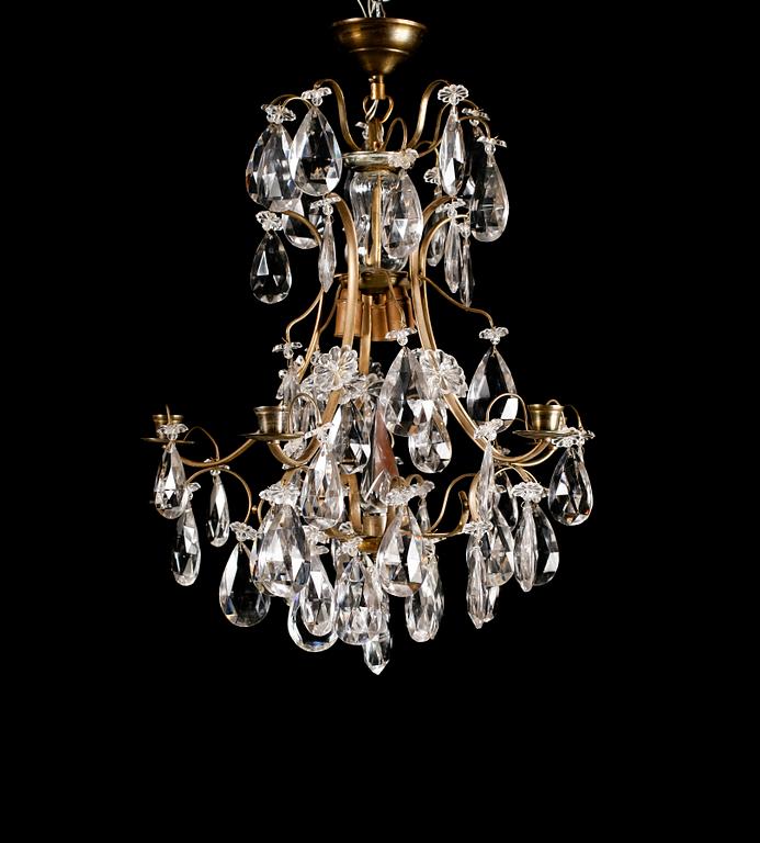 LJUSKRONA, barockstil, 1900-talets första hälft, höjd ca 55 cm.