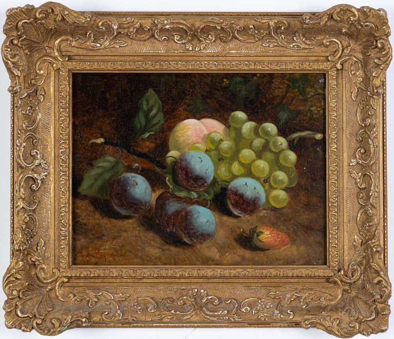 Okänd konstnär, 1800-tal, fruktstilleben, olja på duk.