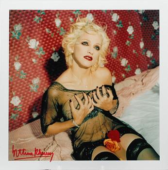 AUTOGRAFBILD, signerad Bettina Rheims, 2000-tal.