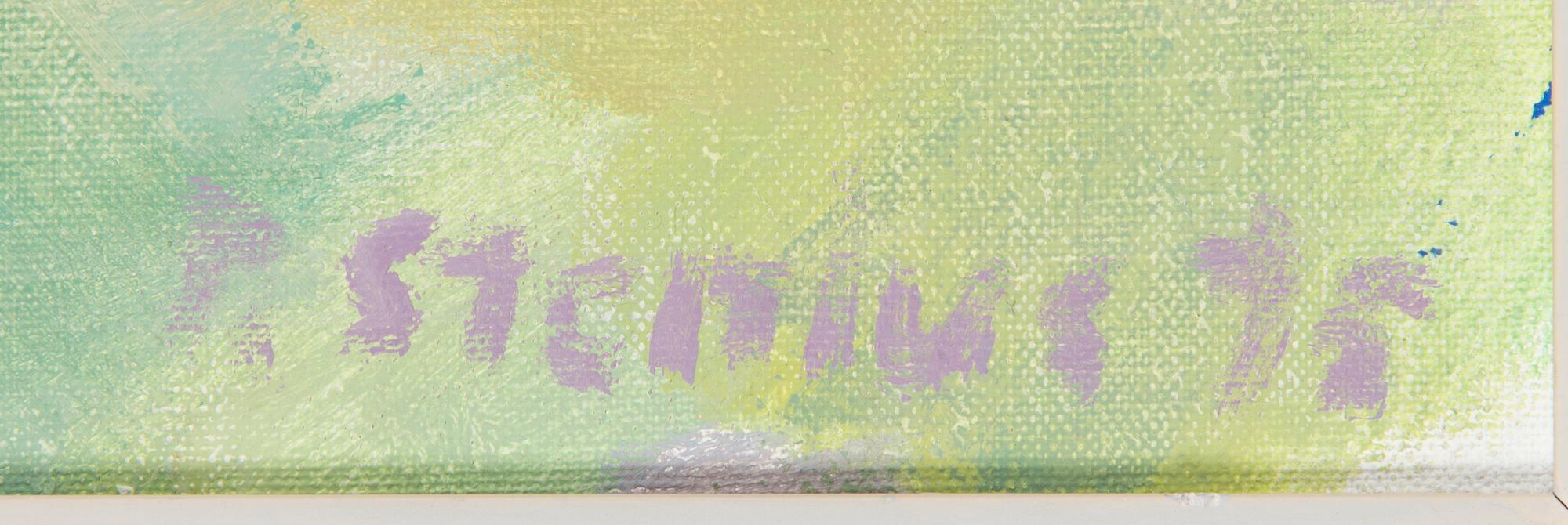 Per Stenius, olja på duk, signerad och daterad -75.