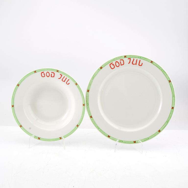 Service, "Jul" 26 dlr Rörstrand porcelain, later part of the 20th century.