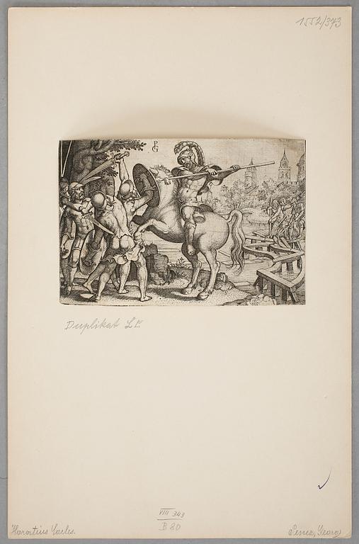 GEORG PENCZ, gravyr, troligen 1500-tal.