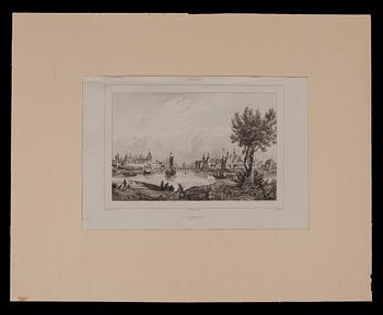 GRAVYRER, 5 st, stålstick, Frankrike 1800-tal.