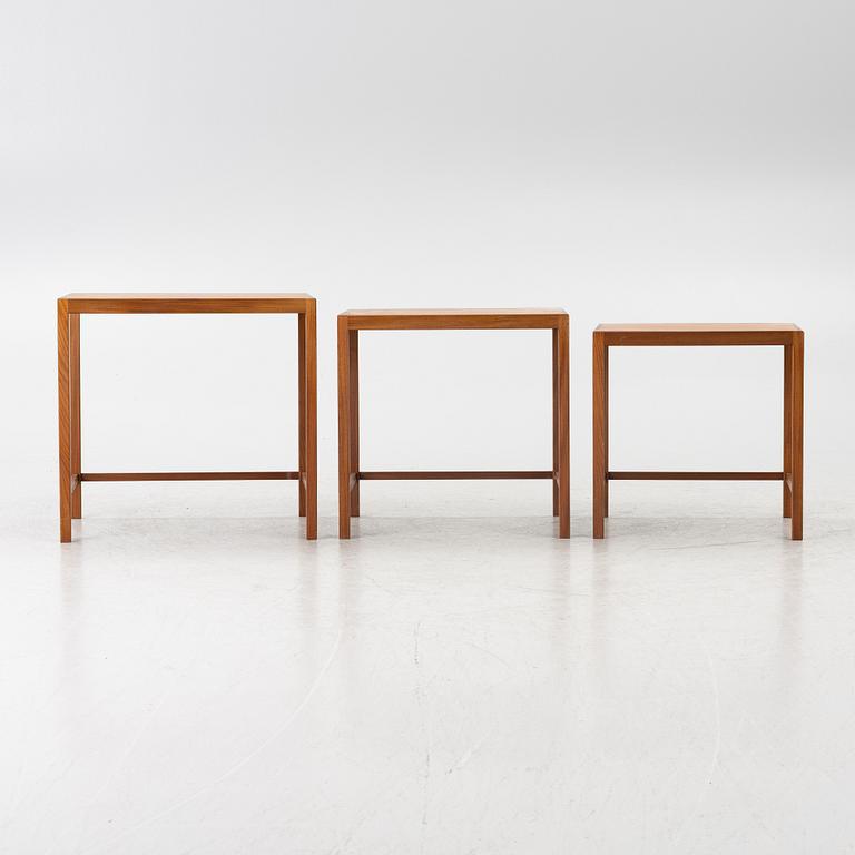 Three nesting tables, second half of the 20th century.