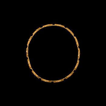 314. Björn Weckström, A NECKLACE, gold 14K, "Tundra", Lapponia, 1969. Weight 30,5 g.