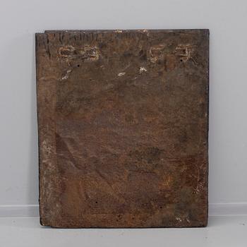 CAST IRON STOVE FRONT, 18th century.