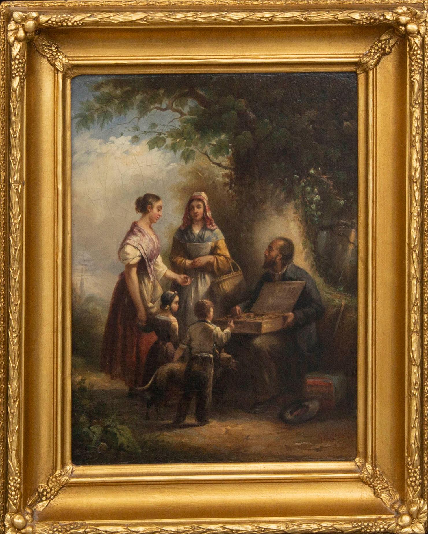 OKÄND KONSTNÄR 1800-TAL , oil on canvas/panel.