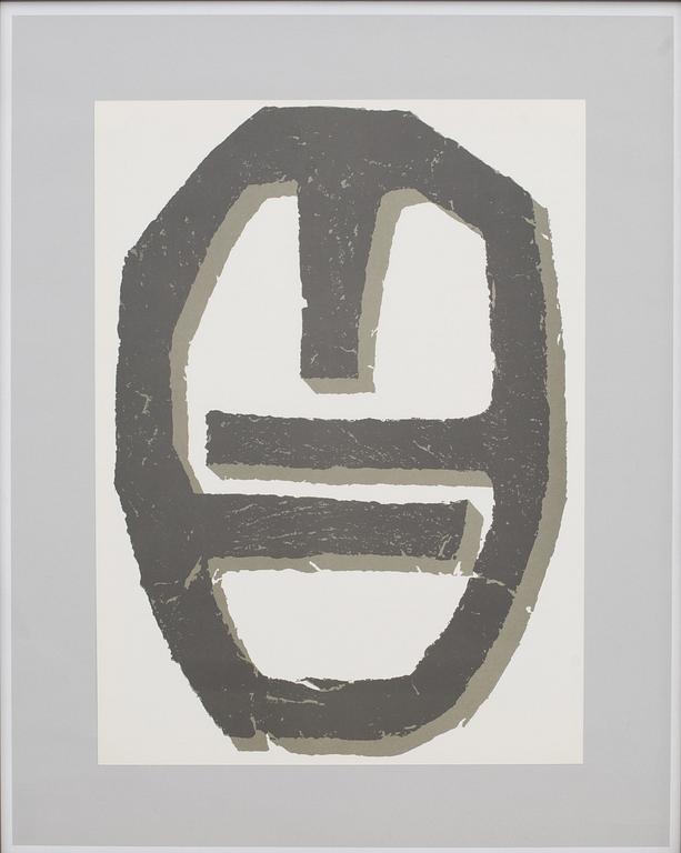 RAOUL UBAC, originalfärglitografi, 1982.