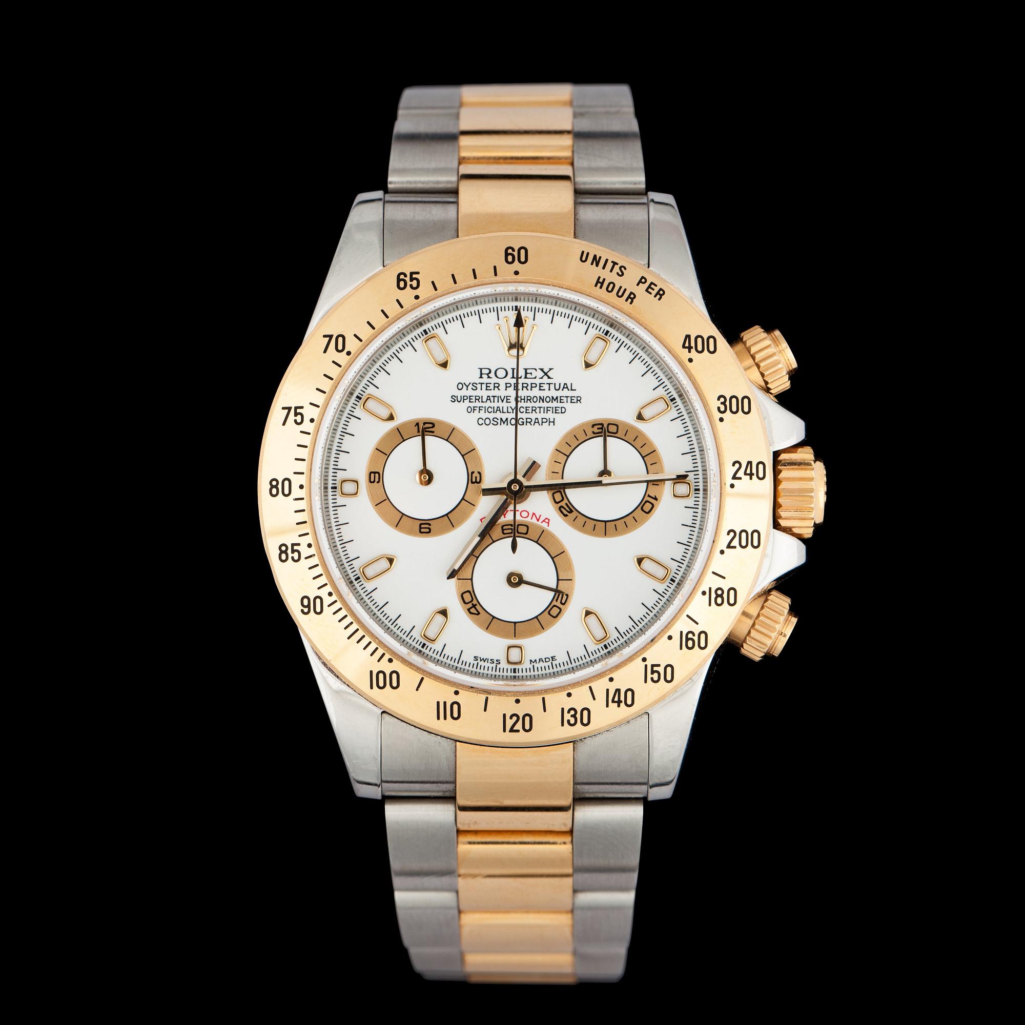 ROLEX, Daytona, automatisk, guld/stål, 2005.