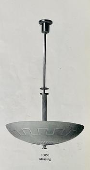 Harald Notini, a ceiling lamp, model "6640", Arvid Böhlmarks Lampfabrik, 1930s.