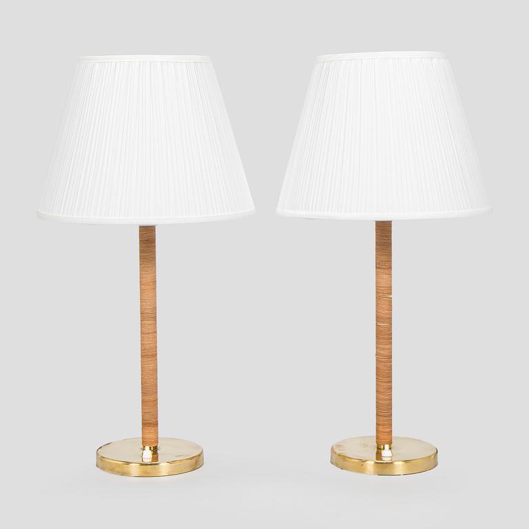 Gunilla Jung, Pair of table lamps, model 2017, Orno, 1930-1940s.
