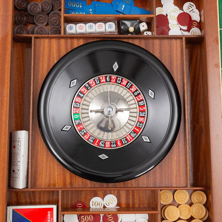 A game's tables, Italy, second half of the 20th century.