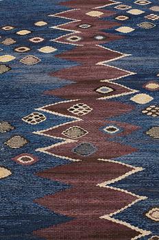 Barbro Nilsson, A CARPET, "Snäckorna", tapestry weave, ca 307 x 194 cm, signed AB MMF BN.