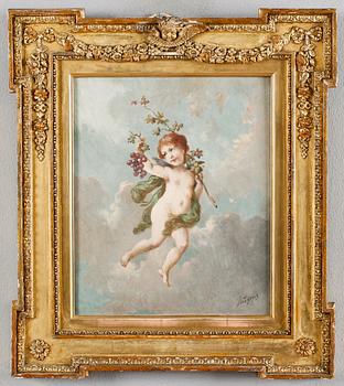 OKÄND KONSTNÄR, 1 par, oljor på duk, signerade Lutgens, 1800-/1900-tal.