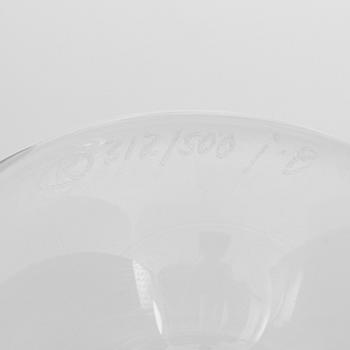 Jonas Bohlin, a pair of snapsglasses , numbered, for Sturehof jubilee 1997, Rejmyre.