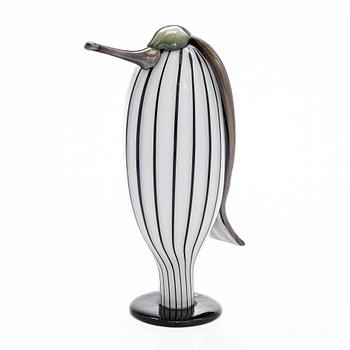Oiva Toikka, A glass bird, "Butler", signed O. Toikka Iittala 2014 and numbered 630/2000.