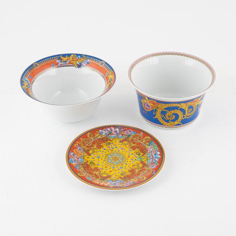 Versace, service parts, 24 pieces, "Primavera", porcelain, Rosenthal, Germany.