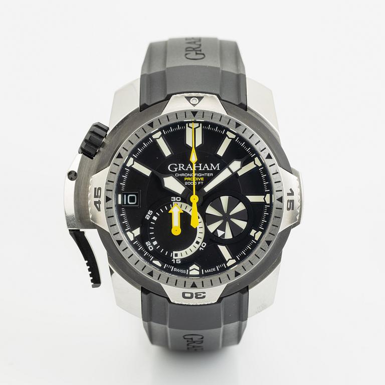 Graham, Chronofighter, Prodive, chonograph, wristwatch, 45 mm.