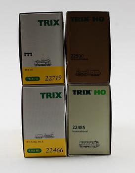 MODELLTÅG, 4 st, Trix, Tyskland.