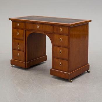 A mid 19th century mahognay writing desk.