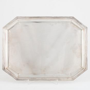 A silver tray, Boggiali, Italy, second half of the 20th century.