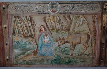 DEKORELEMENT, trä, möjligen Italien, 1700-tal.