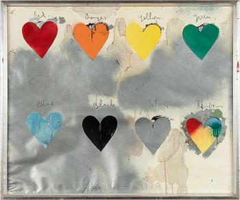Jim Dine, "Eight Hearts".
