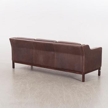 SOFA, leather, Mogens Hansen model 197.