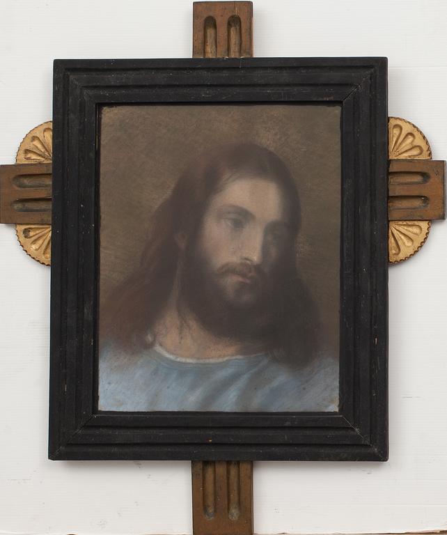 OKÄND KONSTNÄR, pastell, i originalram.