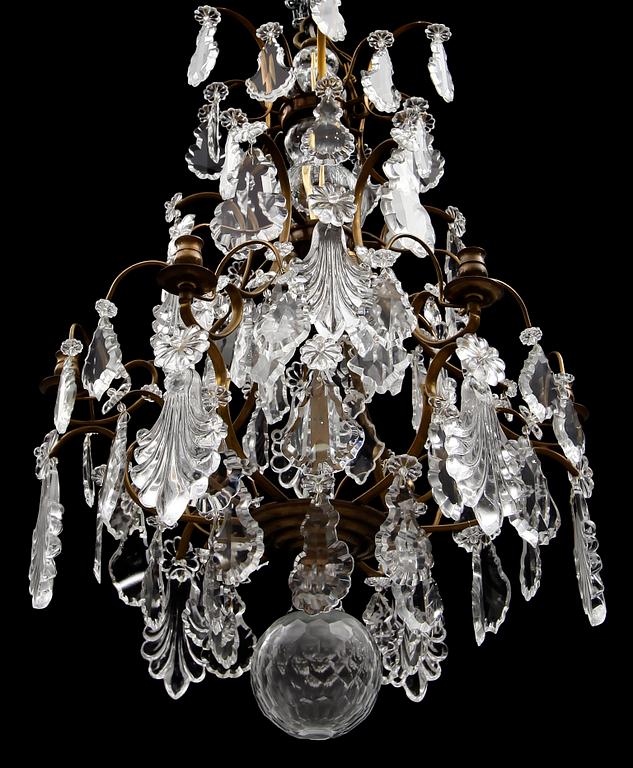 LJUSKRONA, barockstil, 1900-talets andra hälft. Höjd ca 85 cm.